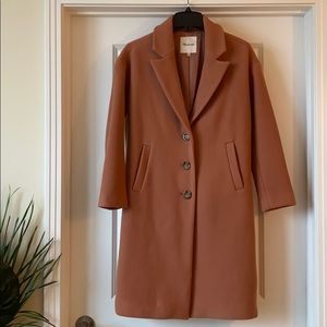 Salmon pink Madewell Coat